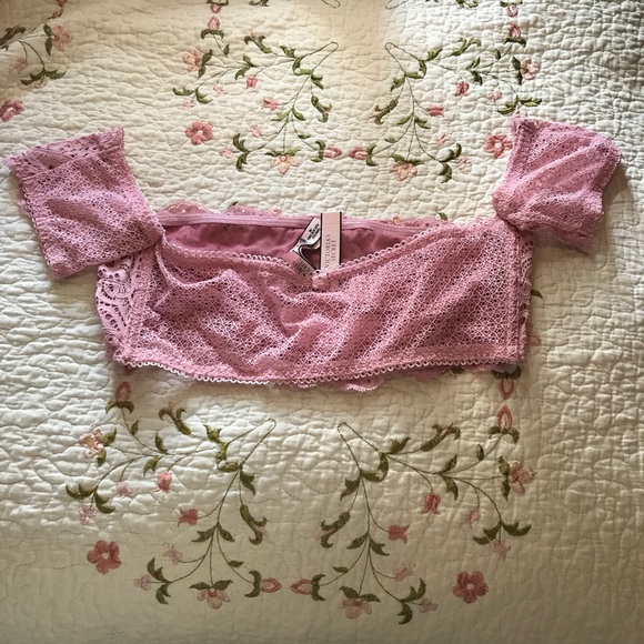 Pink VS off-shoulder bralette - Picture 2 of 2